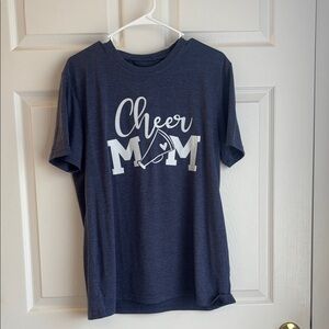 Cheer Mom T-Shirt - Blue